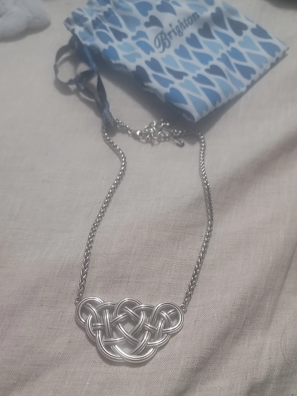 Brighton Silver-Tone Celtic Knot Pendant Necklace
